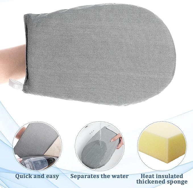 Steamer mitt Glove, Garment Steamer Ironing Glove with Finger Loop Anti Steam Gloves Board Heat Resistant Ironing Mitt for Handheld Garment Accessories for Clothes(Style B)
