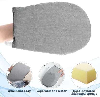 Steamer mitt Glove, Garment Steamer Ironing Glove with Finger Loop Anti Steam Gloves Board Heat Resistant Ironing Mitt for Handheld Garment Accessories for Clothes(Style B)