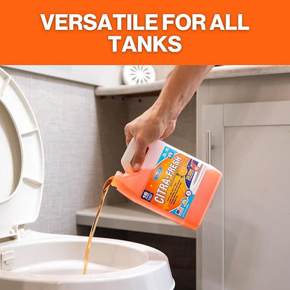 Walex Citra-Fresh Liquid Holding Tank Treatment for RV, Camper & Marine - Black Water Tank Deodorizer for Rapid Breakdown of Waste & Toilet Paper, Biocide-Free, Septic Tank Safe, 32oz