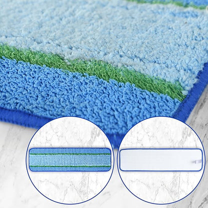 8 Pack Mop Pads Replacement for Bona Family of Mops, Washable & Reusable Microfiber Cleaning Pad for Hardwood and Multi-Surface (3 Deep Clean Pads + 3 Microfiber Cleaning Pads + 2 Dusting Pads)