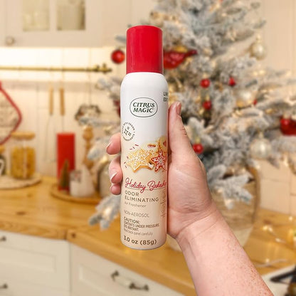 Citrus Magic Holiday Odor Eliminating Air Freshener Spray, Holiday Bakeshop, 3-Ounce, Pack of 3