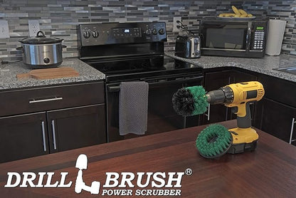 Kitchen Cleaning Supplies - Kitchen Scrubbing Accessories - Tile Cleaner - Oven Scrubbing Brush Set - Stove Cleaning Tool - Cast Iron Skillet Brush - Cooktop Cleaning Brush - Air Fryer Cleaning Brush