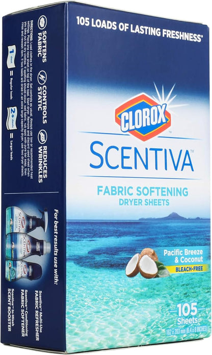 Clorox Scentiva Laundry Care | Dryer Sheets, Fabric Softener, Scent Booster Beads and Fabric Refresher Spray in Multiple Scents