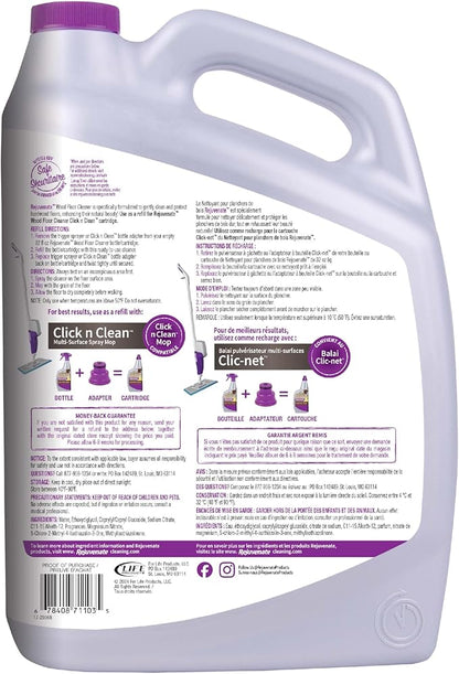 Rejuvenate Wood Floor Cleaner Refill, 1 Gallon, Cleans and Protects All Sealed Hardwood Floors and Dries Fast for a Streak-Free Clean