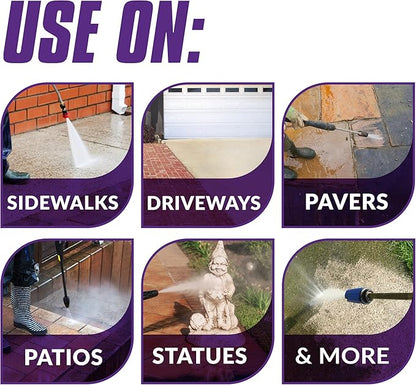 Simple Green Oxy Solve Concrete and Driveway Pressure Washer Cleaner, Purple, Unscented, 128 Fl.Oz