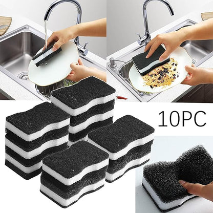 10 Pack Dish Sponges, Nonscratch Cellulose Reusable Dishwashing Sponge,Natural Dual Sided Durable Household Cleaning Sponges for Dishwashing Household Bathroom Cookware Scrubbing Kitchen
