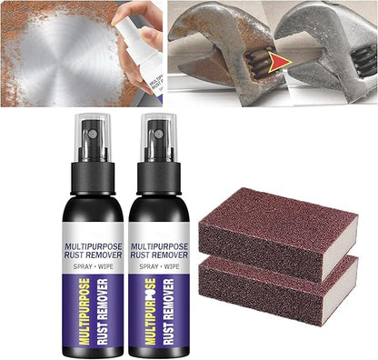 XIRUJNFD Multipurpose Rust Remover Spray, Car Tire Wheel Rust Removal Spray, Iron Powder Remover Spray, Rust Remover Spray for Metal, Car Rust Removal Spray (2,50ml)