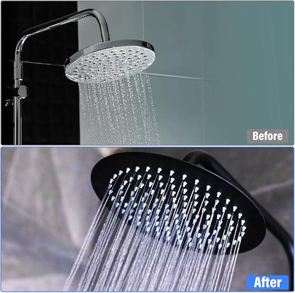 100pcs Shower Head Nozzles Replacement, Universal Silicone Spray Hole Washer Round Tips Showerhead, Sprinkler Rainfall Shower Head Handheld Spray Combo Repair Parts for Hole Diameter 0.16inch