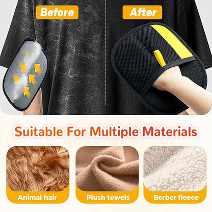 Pet Hair Removal Glove for Dogs & Cats – Upgraded Reusable Electrostatic Fur Remover Tool for Clothing, Furniture, Couch, Carpet, and Car Seats, 2 Pack.