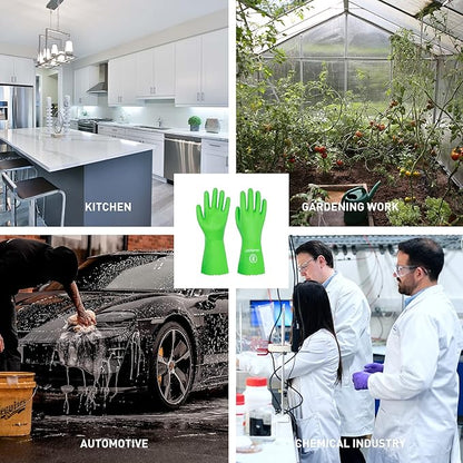 HANDLANDY Chemical Gloves, Heavy Duty Cleaning Gloves