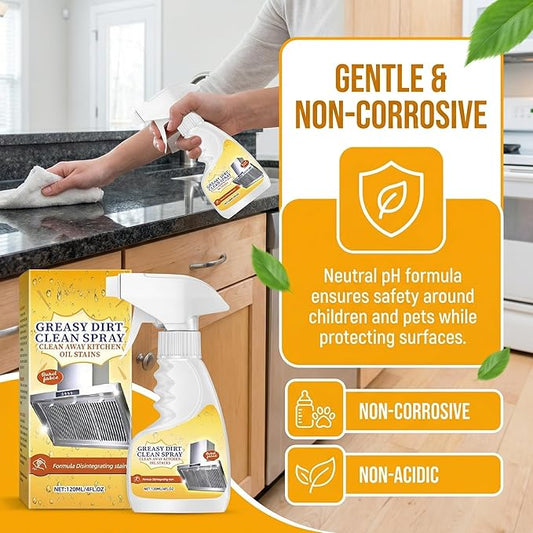 Kitchen Cleaner, Heavy Oil Cleaner Stain, Clean up Kitchen Oil Stains, Grease Remover Kitchen, Multipurpose Foam Cleaning Spray for Home Chefs