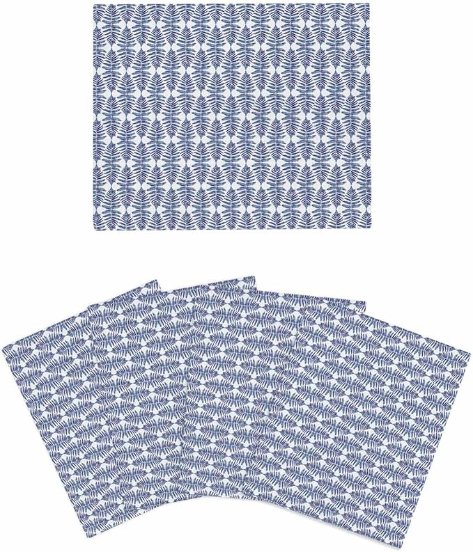 4 Pack Abstract Gradient Kitchen Dish Cloths, Leaves Texture Dishcloths for Kitchen, Reusable Paper Towels, Super Absorbent Quick Drying Washcloths Cleaning Wipes, 8x7 inch