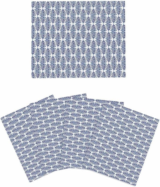 4 Pack Abstract Gradient Kitchen Dish Cloths, Leaves Texture Dishcloths for Kitchen, Reusable Paper Towels, Super Absorbent Quick Drying Washcloths Cleaning Wipes, 8x7 inch