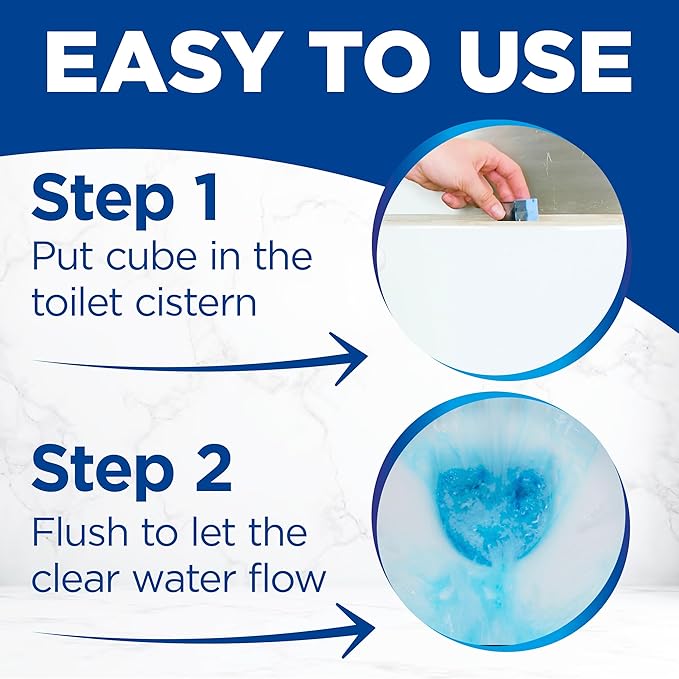 Bloo 2in1 in-Cistern Toilet Blocks Original 50g Limescale Remover Cistern, Cleaning, Foaming Action and Fresheners