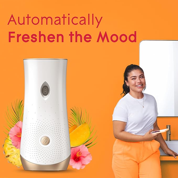 Glade Automatic Spray Air Freshener Refill, Scented Air Freshener for Home and Bathroom, Hawaiian Breeze, 6.2 Oz, 3 Count