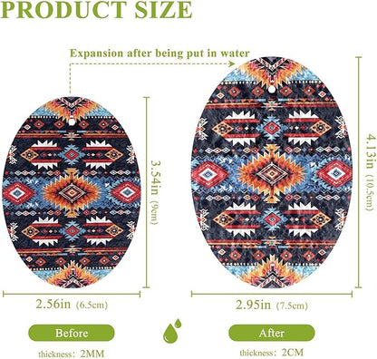 Aztec Kitchen Scrub Sponges, Pop-up Kitchen Cleaning Sponges Reusable Dish Washing Sponges for Bathroom Household Cleaning 3 Pack - Non Scratch Scrubber