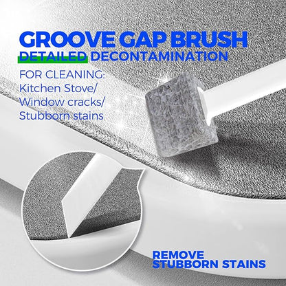 Holikme 7 Pack Deep Cleaning Brush Set, Scrub Brush, Grout Brush, Pool Brush, Scrub Pads with Scraper Tip Scouring Pads, for Pool Walls, Bathroom, Floor, Bike, Tub, Shower and Kitchen Surface (Brown)