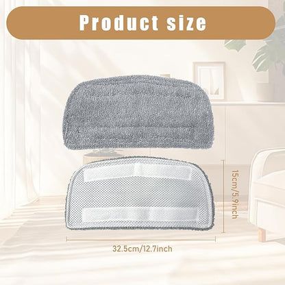 Steam Mop Pads Compatible with GorFanty GF-6610B/GF-6610, Neugo NE033/NE033M & Mxnsewr, Washable Microfiber Steam Mop Replacement Pads for Multi-Surface Cleaning (4 Pack)