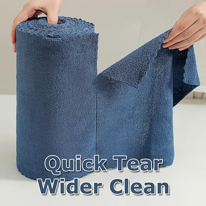 Jessy Home 80 Pack Microfiber Cleaning Cloth Roll Reusable Paper Towels 12"x12" Tear Away Cloth, Microfiber Towels for Cars, Wash Cloths, Lint Free Rags for House,Kitchen,Window,Cleaning Supplies
