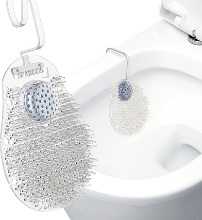 Home Bathroom Urinal Screen Deodorizer - Ocean Breeze Scent Urinal Cakes | 14-Day Anti-Splash Pad for Rimmed Toilets | 1-Pack White Hygienic Mat