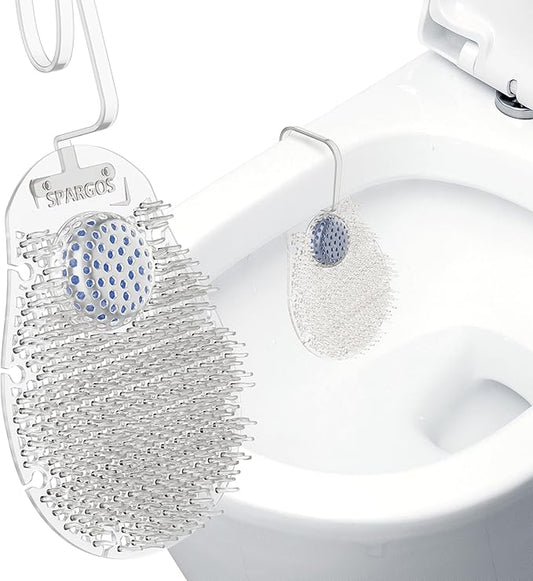Home Bathroom Urinal Screen Deodorizer - Ocean Breeze Scent Urinal Cakes | 14-Day Anti-Splash Pad for Rimmed Toilets | 1-Pack White Hygienic Mat