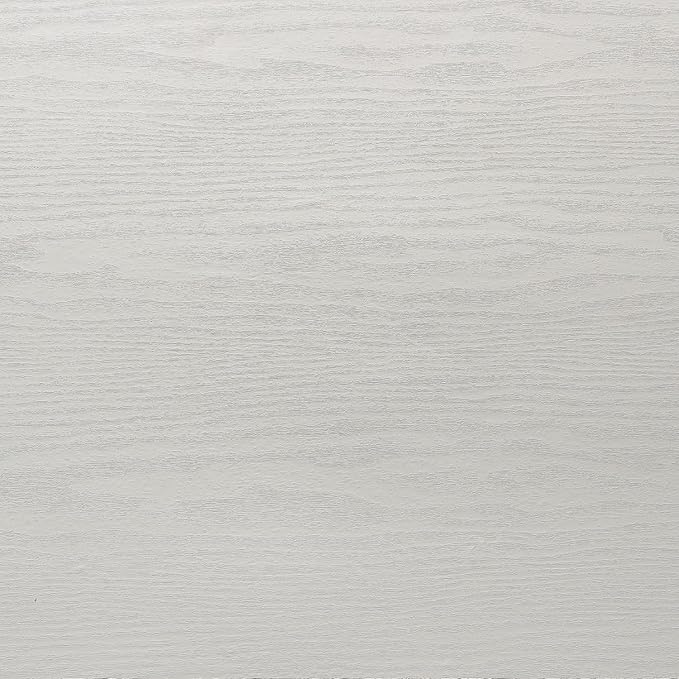 White Wood Wallpaper PVC, 17.5x100 Inch Self-Adhesive Wallpaper, Textured, Waterproof, Washable, for Wall, Cabinets, Drawers Decor