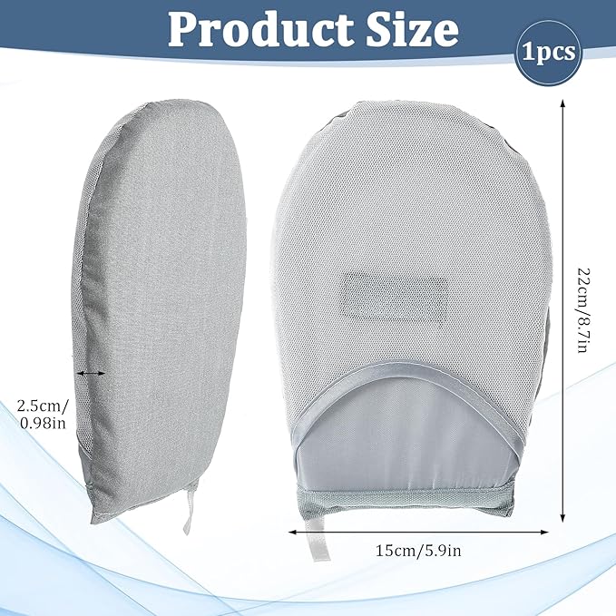 Steamer mitt Glove, Garment Steamer Ironing Glove with Finger Loop Anti Steam Gloves Board Heat Resistant Ironing Mitt for Handheld Garment Accessories for Clothes(Style B)