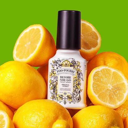 Poo-Pourri Before-You-Go Pocket Toilet Spray, Travel Essentials, Tropical Hibiscus, 1 Fl Oz, Up to 50 Uses, On-The-Go Bathroom Odor Deodorizer with Essential Oils, TSA Approved Size, Hibiscus, Apricot