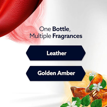 Glade PlugIns Refills with CustomScent Technology, Leather & Golden Amber, 5 Refills