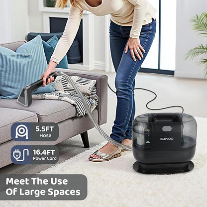 500W Powerful Carpet Cleaner Machine - 12Kpa Strong Suction, Portable Upholstery Cleaner For Pet Accident, Rugs, Carpet And Upholstery