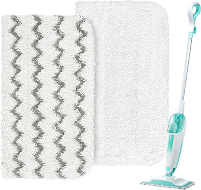 HOMEXCEL Steam Mop Replacement Pads for Shark Steam Mops S1000/S1000A/S1000C/S1000WM/and S1001C-Reusable Microfiber Steamer Scrub Mop Pads for All Hard Floors-2 Pack