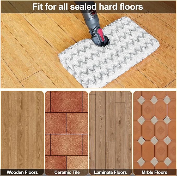 6 Pack Steam Mop Replacement Pads Compatible with Shark Steam Pocket Mop S3501 S3550 S3601 S3801 S3901 SE450 S3601D S3901D, Scrub Microfiber Replacement Pads Refills Reusable