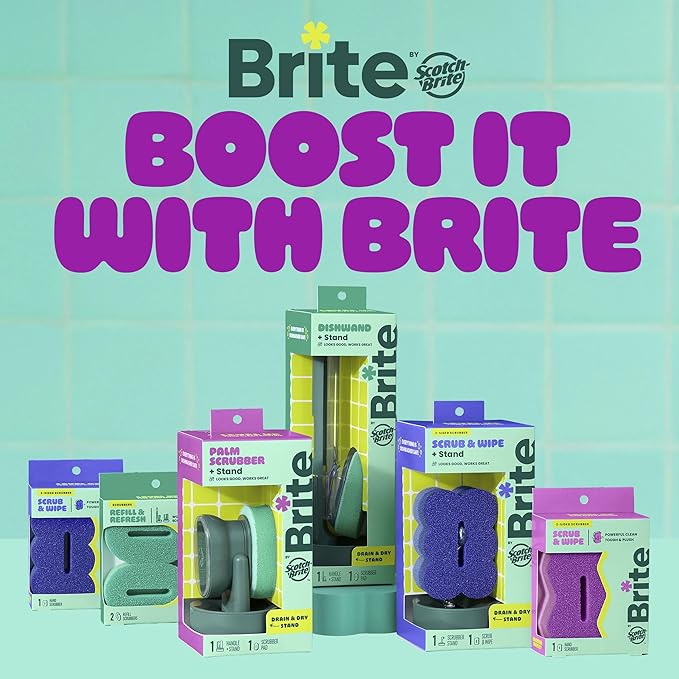 Brite by Scotch-Brite Refill Scrubbers, 2 Pack