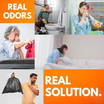 NI-712 Fresh Orange Odor Eliminator Spray (2 Bottles)– Powerful, Long-Lasting Odor Neutralizer – Instant Air Freshener for Home, Car & More – Pint-Sized (16 oz)