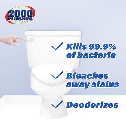2000 Flushes Blue Plus Bleach Automatic Toilet Bowl Cleaner, 1.25 OZ