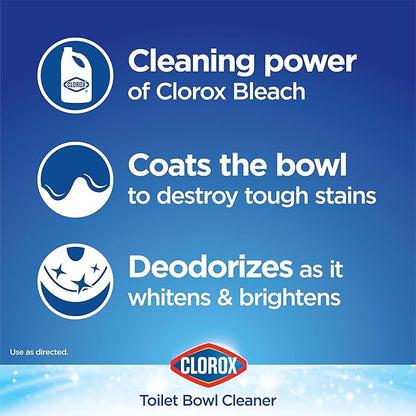 Clorox Toilet Bowl Cleaner Bleach, Fresh Breeze Scent 24 Ounces (Package May Vary)