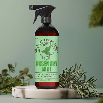 Casa Clean Multi-Purpose Cleaners, Meyer Lemon and Rosemary Mint, Ultra Clean Formula with Essential Oil, 32oz 4 pack. Home and Body Company