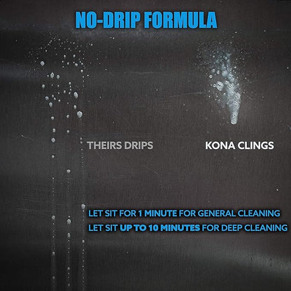 Kona Professional Grade Grill Cleaner for Outdoor BBQ – Heavy Duty, Non-Toxic, Fume-Free Kitchen Degreaser Spray, Eco-Friendly BBQ Degreaser – 23oz