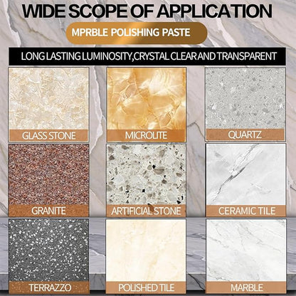 Marble Polishing Powder – for Granite, Marble & Stone Surfaces，Restores Shine & Removes Scratches，Professional Polish for Countertops, Floors & Walls，2.2LB