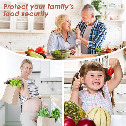 Cudinham Fruit and Vegetable Purifier Cleaner Washing Machine Upgraded Capsule Shape Disinfection OH-ion Purification Technology for Cleaning Grains Rice Meat Seafood, Pink