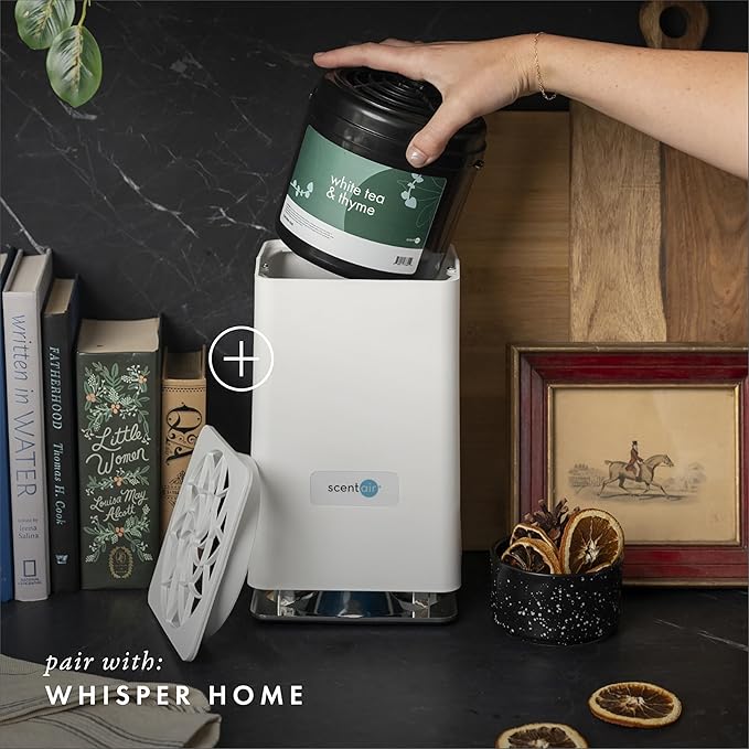 ScentAir Whisper Home Monthly Plug-in Refill, Fragrance Cartridge for Home and Office, White Tea & Thyme