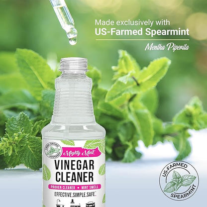 Mighty Mint Vinegar Cleaner, All-Purpose Spray, Natural Spearmint Scent, 16oz - 2 Pack