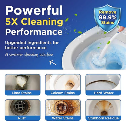 50 Count Upgraded Toilet Wand Refills Compatible with Clorox Toilet Wand – Fresh Fragrance, 5X Cleaning Power, Disposable Brush Replacement Pads with Durable Scrubber Heads