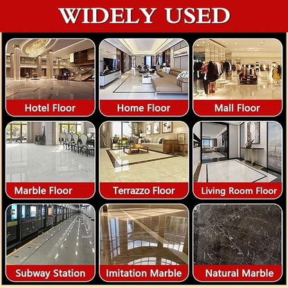 Professional Marble Polish, Polishing Kit, Marble & Granite Polishing Liquid – Restores Shine, Safe for Quartz, Travertine, Tile – High-Gloss Finish, Long-Lasting Protection (2.2LB)
