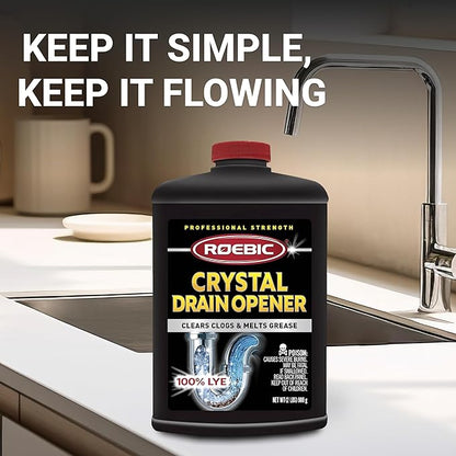 Roebic HD-CRY-DO-6 2-Pound Heavy Duty Crystal Drain Opener