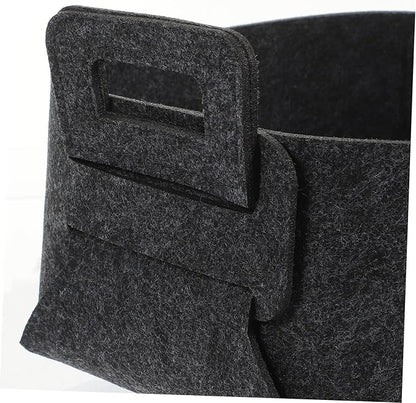 Healifty Collapsible Laundry Basket Foldable Hamper with Capacity for Clothes and Blankets Portable Storage Organizer with Smooth Surface Space Saving Design for Home and Travel Dark Gray