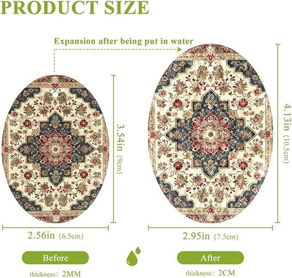 Vintage Carpet Texture Kitchen Scrub Sponges, Pop-up Kitchen Cleaning Sponges Reusable Dish Washing Sponges for Bathroom Household Cleaning 3 Pack - Non Scratch Scrubber