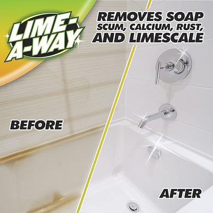 Lime-A-Way Hard Water Stain Remover Spray, Removes Lime, Calcium & Rust in Seconds, Bathroom Cleaner, 22 fl oz (2-count)