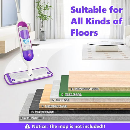 Reusable Mop Pads for Swiffer PowerMop - Microfiber Mop Pads Refills Mop Heads Replacement for Swiffer Mop Spray Mop Floor Mop, Washable Reusable Floor Mopping Refills, 18 Pack