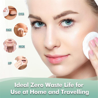 wegreeco 40 Pack Reusable Makeup Remover Pads, Washable Reusable Cotton Rounds Pads for Face, Makeup Remover Cloths for All Skin - (Velour, 3 Color)